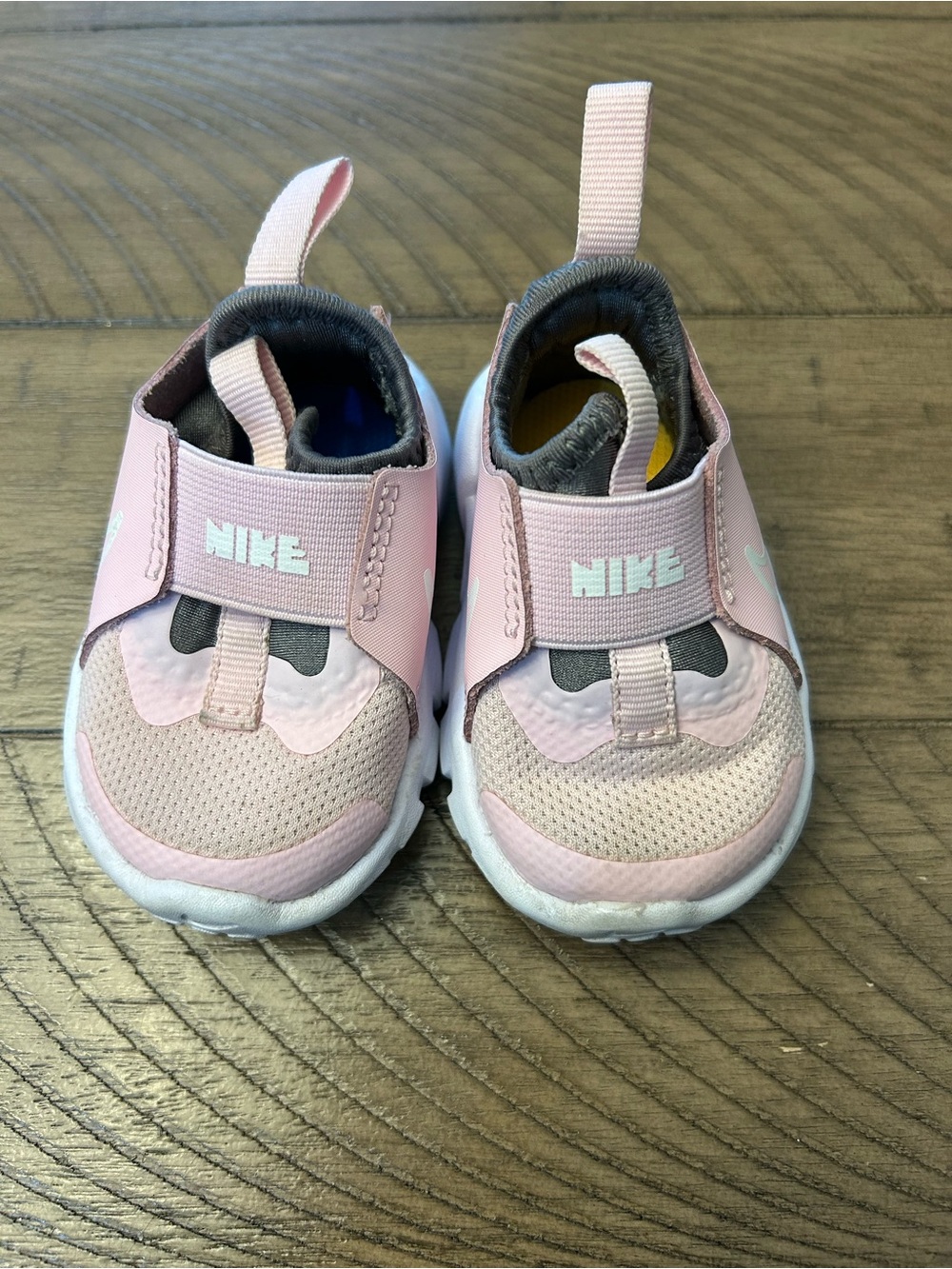Size 2 Toddler Girl Nike Pink Slip-On Athletic Shoes